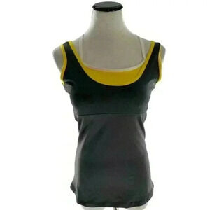 A-Qsport Stretch Women' Tank Top Activewear Workout Built-in Bra Top Size Large